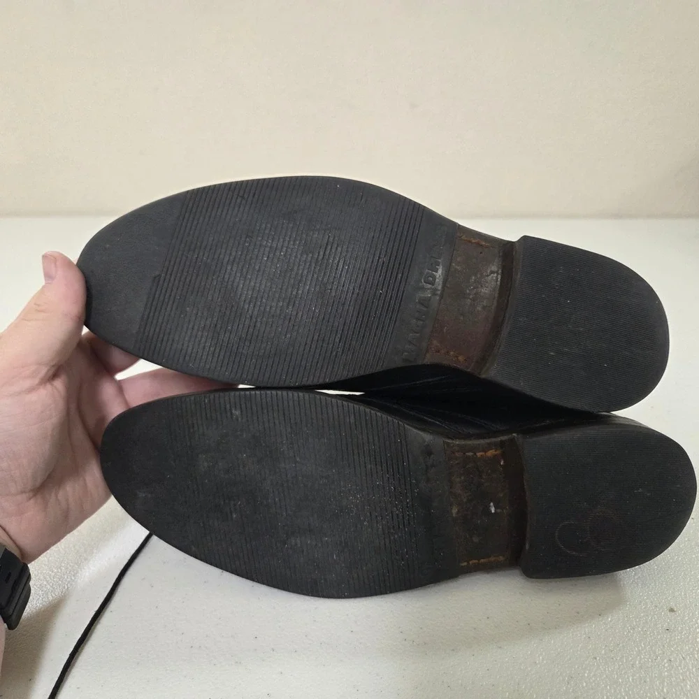Hush Puppies Mens Black Leather Chukka Boots HM01046-001 Size‎ 7.5 Medium